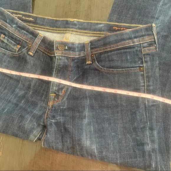 COH Vintage 90s flare Ingrid lo waist Flare Jeans Marbled Acid-wash 29 - Picture 10 of 14